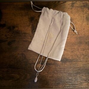 Kendra Scott Silver Necklace with Pendant